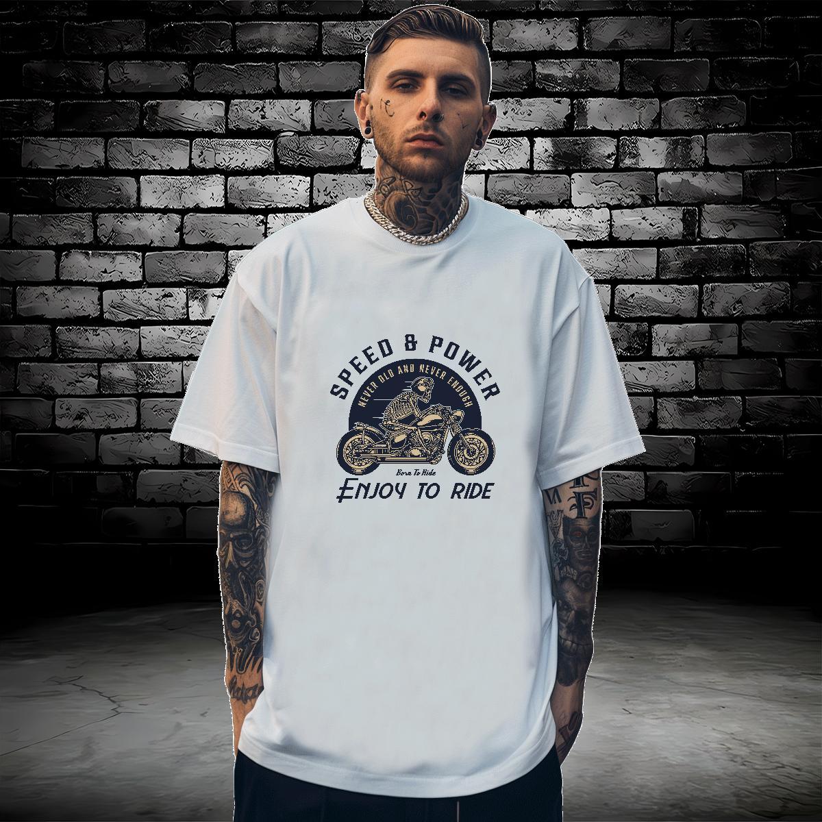 Fashion Designer T shirt skull Tops 100% Cotton 230g Spring Summer Unisex DIY Printed Breathable Short Sleeve Mens Tshirts