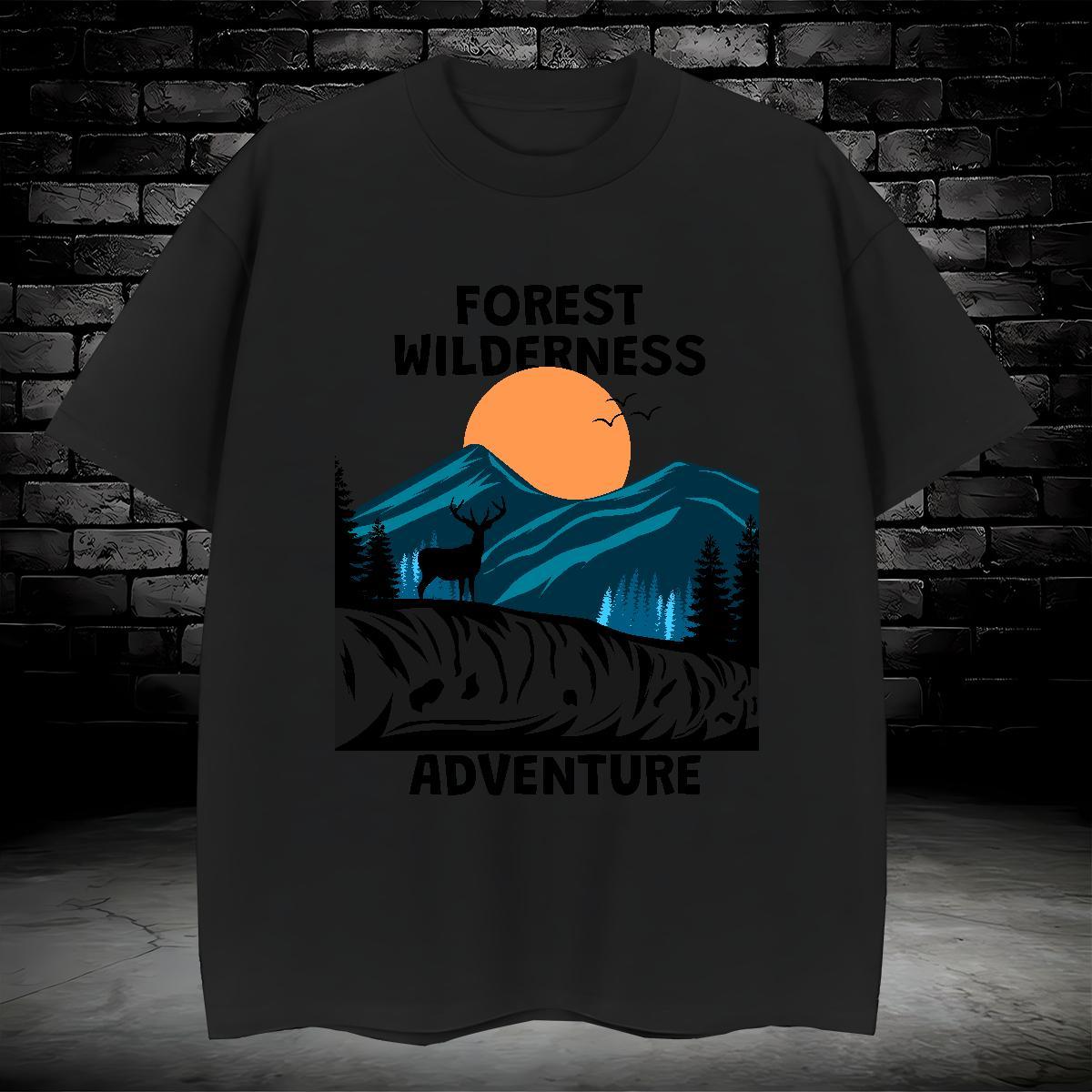 Fashion Design T Shirt For Man mountains Tees Shirts 230g Pure Cotton Casual Daily Wear High Quality Custom Printed Crew Neck Men Tees