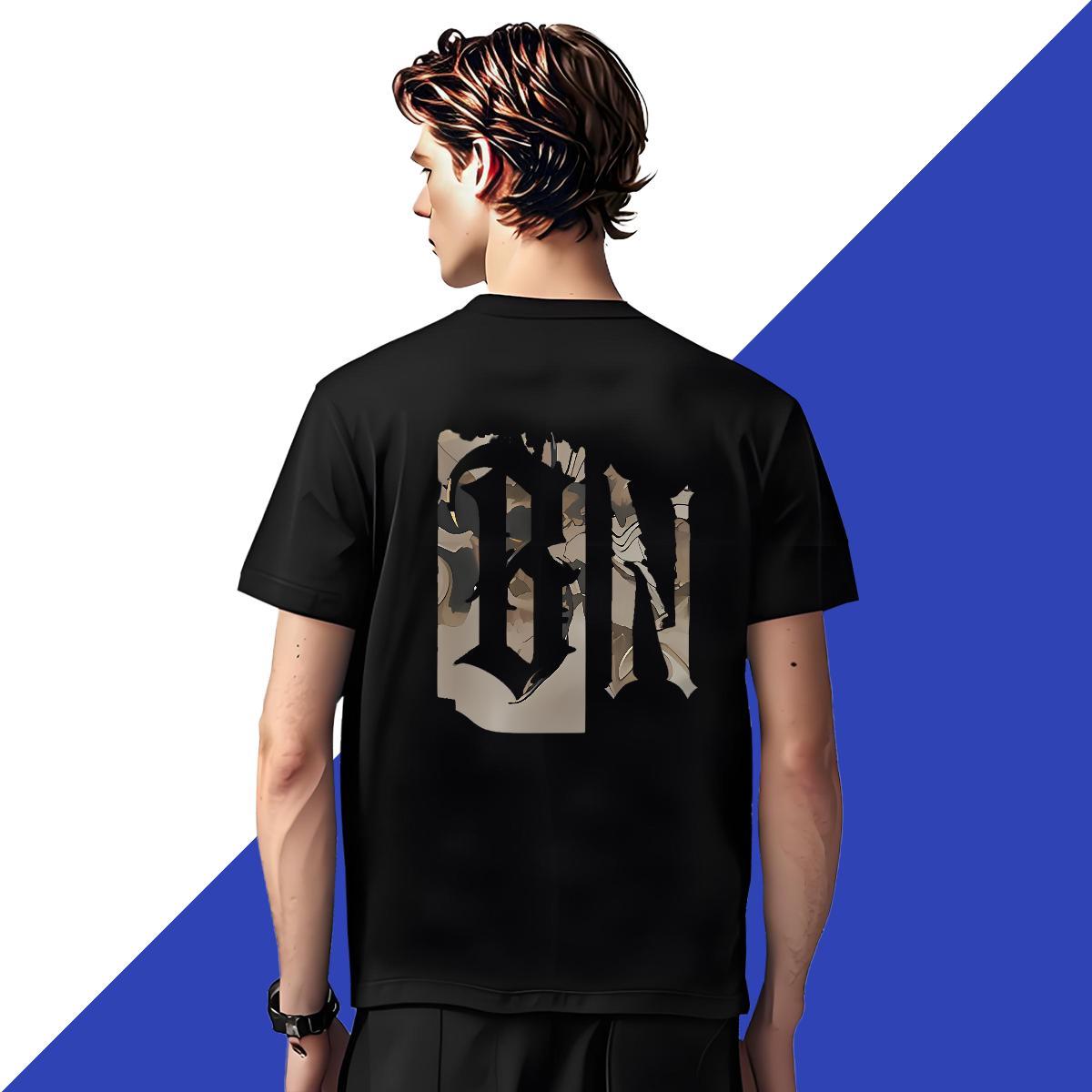 DIY Customized Man T Shirts letter Tees Shirts 230g 100% Cotton High Street Hip Hop High Quality Plus Size Cartoon Breathable Short Sleeve Men Clothes