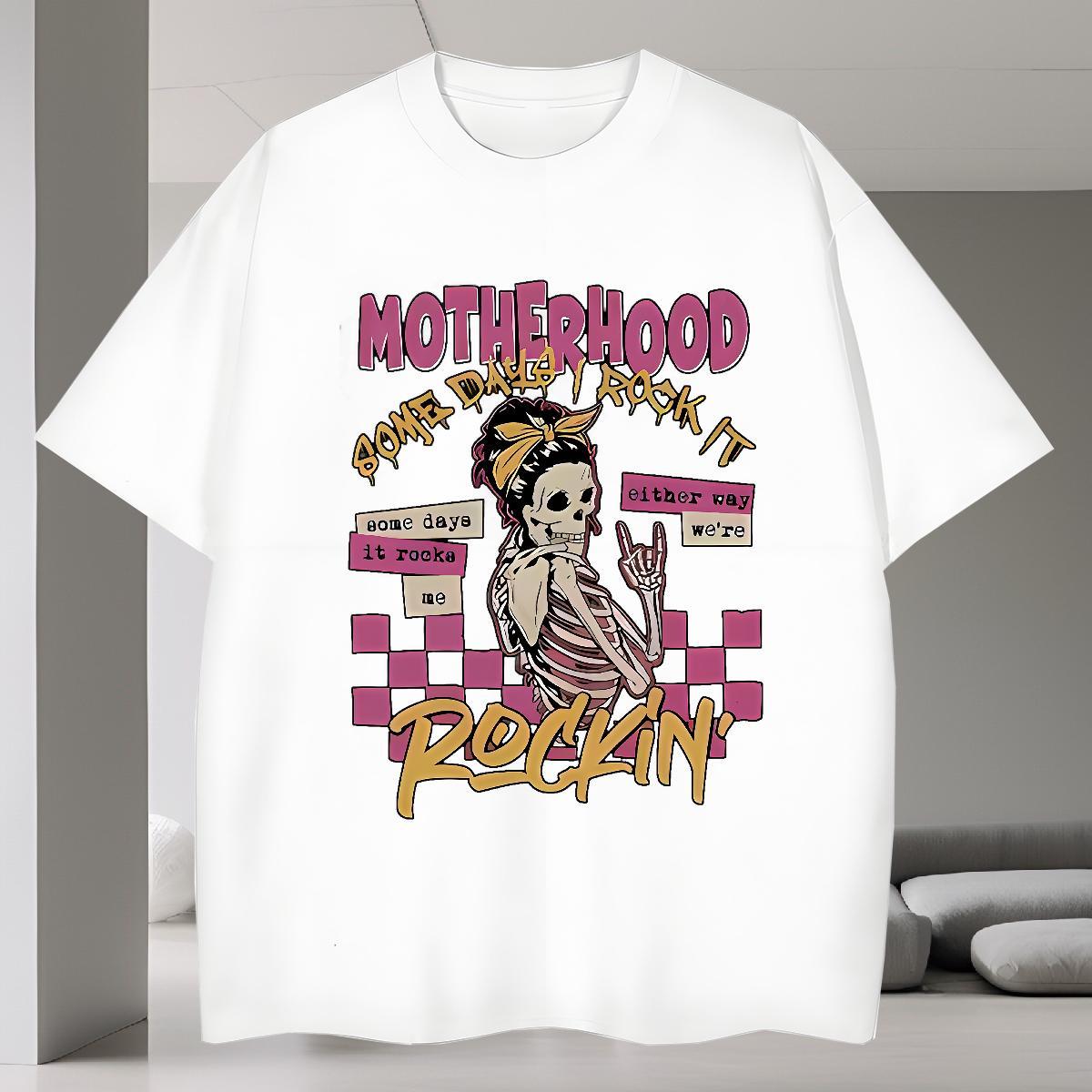 DIY Customized T Shirt For Man skull Polos 230g 100% Cotton Beach Loose Fit Custom Cartoon Breathable Short Sleeve Couples T Shirts