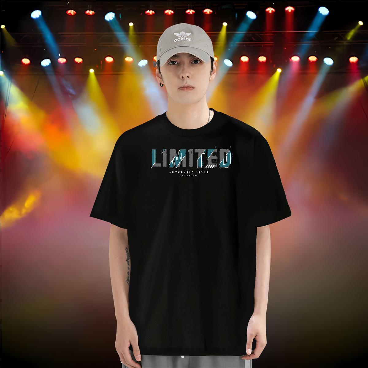 Casual New Mens T Shirts letter Tops Shirt 230g Pure Cotton Hip Hop Street Wholesale Cartoon Printing L-4XL Crew Neck Men Clothes T-Shirt