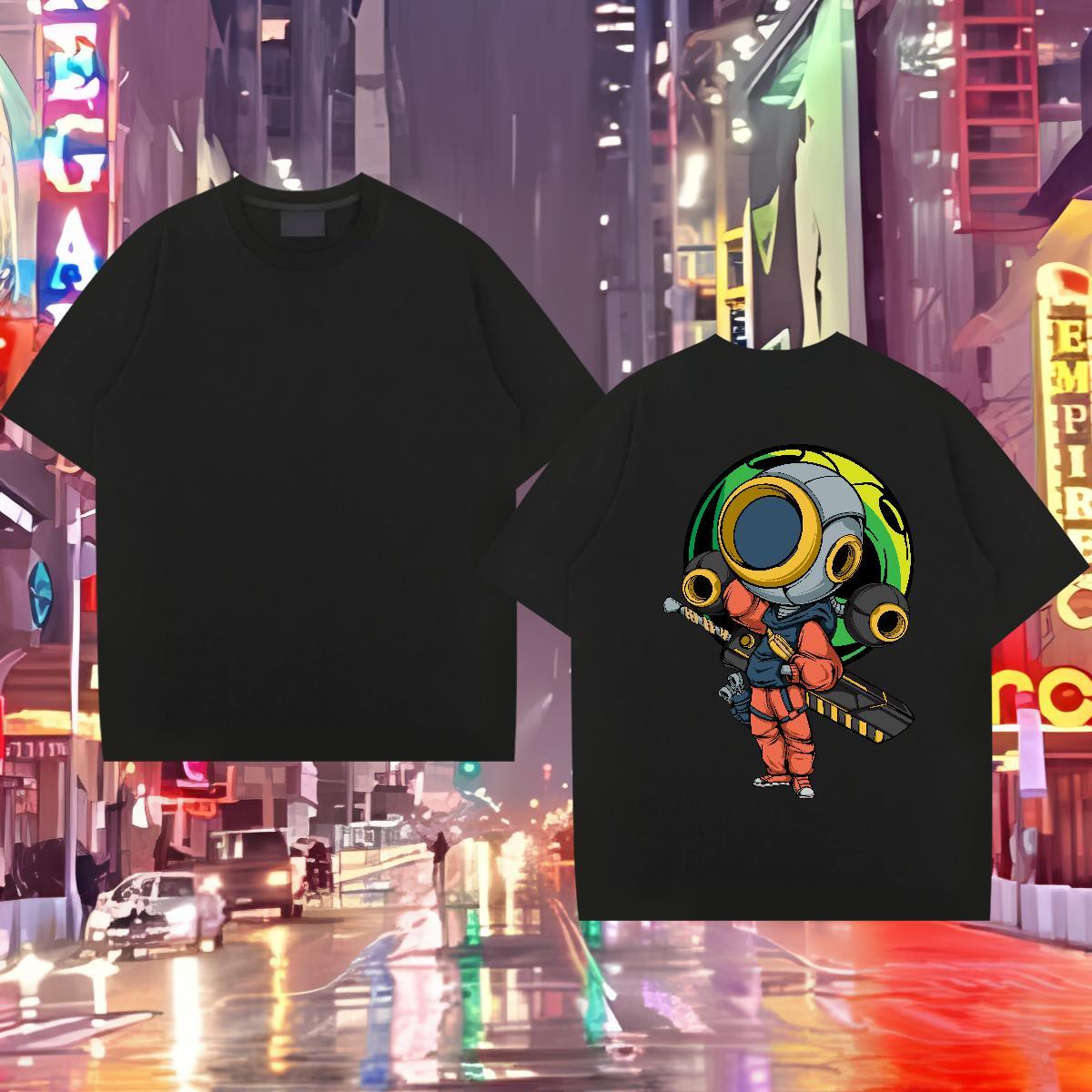 2024 Designer T-Shirts for Men ET Wear 230g Pure Cotton Sports Casual Unisex Custom Big Size O Neck Short Sleeves Tshirt for Man Woman