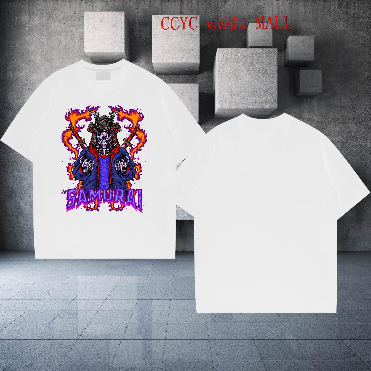 Custom Man T Shirts skull Tshirts 230g Cotton Street Wear Brand White Plus Size Breathable Short Sleeve Couples T Shirts