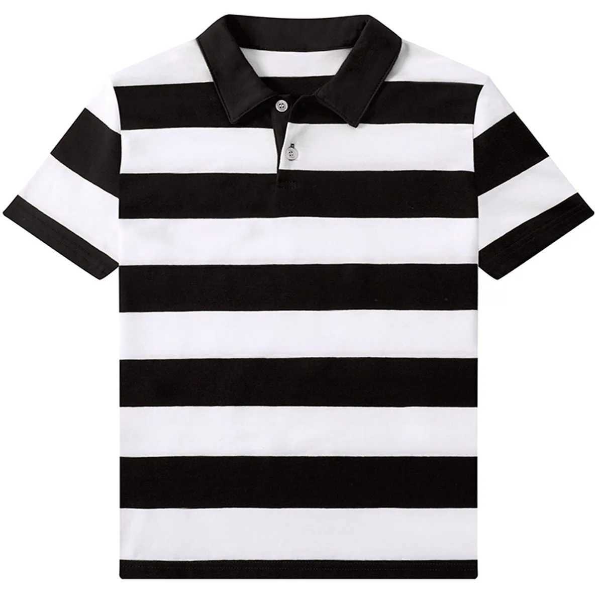 Childrens polo shirts boys girls striped T-shirts Christmas and Halloween carnival Rainbow Reading Day St. Patricks clothing W241223