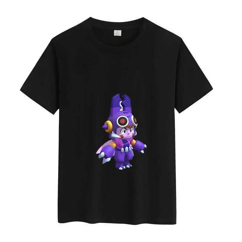 Summer l printing cosplay anime star childrens T-shirt clothing Leon Spike clothing cotton childrens clothing fun casual T-shirt topW240718