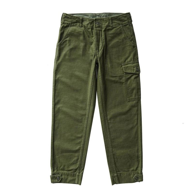 Sauce Zhan Mans Pants Aviatorss Trousers Cargo Baker Satin Cotton Regular Fit 240806
