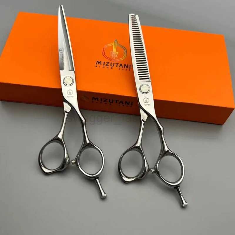 MIZUTANI barber Scissors 6.0 -inch scissors VG10 material scissors hair thinning scissors Barber shop professional scissors toolXJ240807