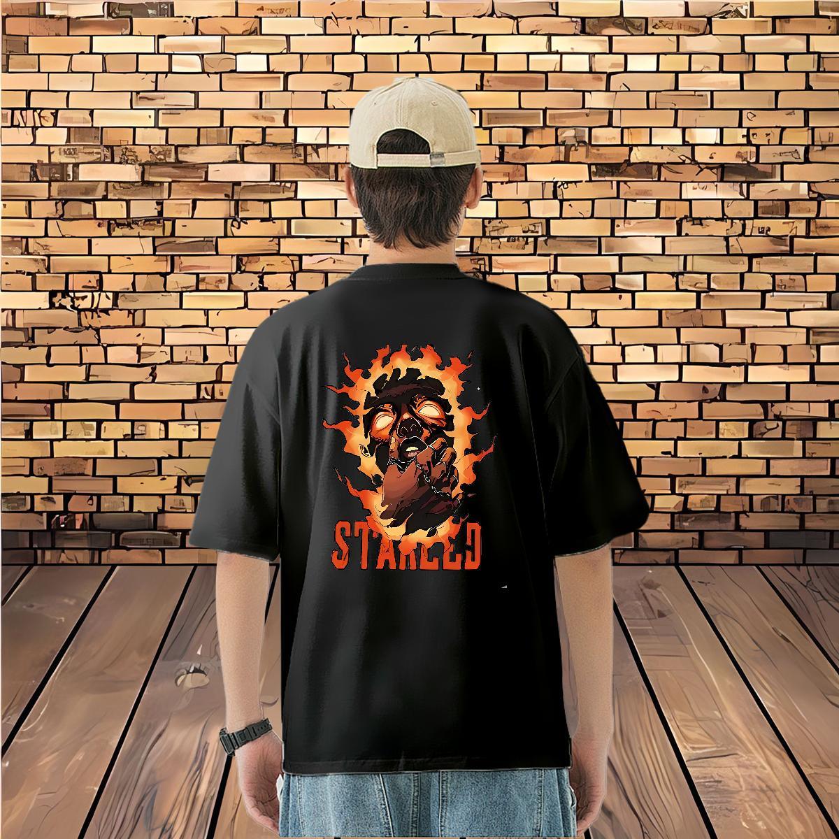 New Arrival T-Shirts for Men skull Top Tees 230g Cotton Casual Soft DIY Breathable Crew Neck Tshirt for Man Woman