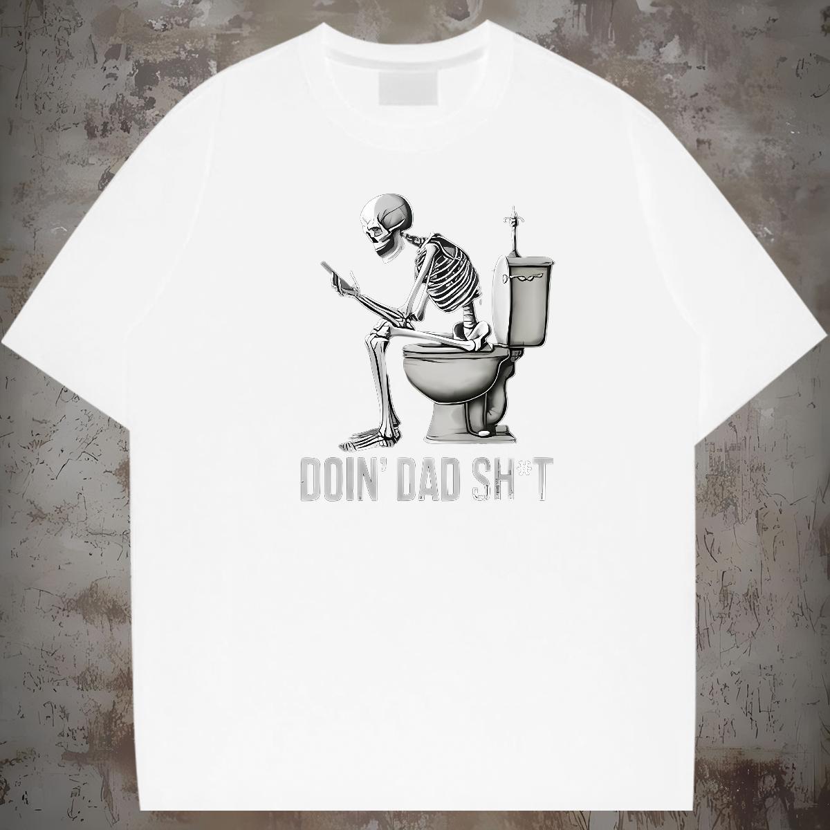 2024 Summer Men T Shirts toilet Clothes 230g Cotton Street Designer Oversized Breathable Short Sleeve Men Tops Tees