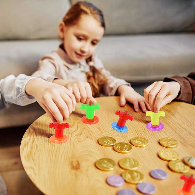 10pcs Mini Gyroscope Spinning Toys Color Torsion Speed Finger Spinning Tops For Kids Birthday Party Gifts Pinata Filler Rewards Y240803