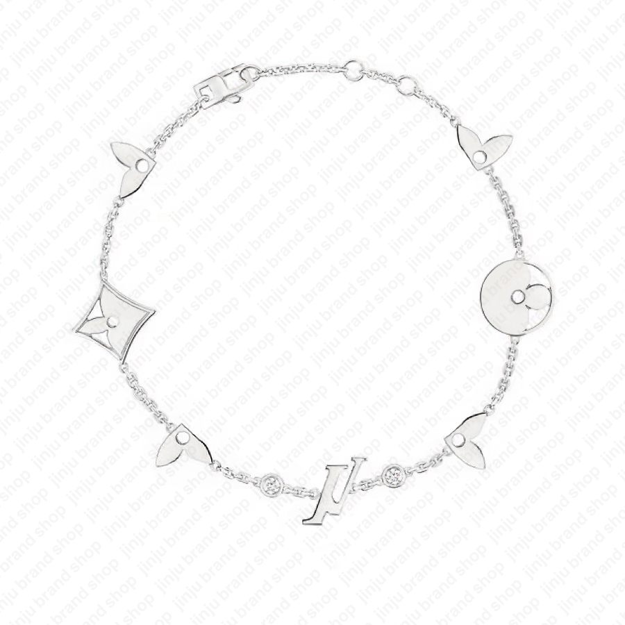 Bracelets Charm Wer Gold Plated Vintage Engagement Stainless Steel Dia Bracelet Woman er Jewelry Gift 239A Z250910