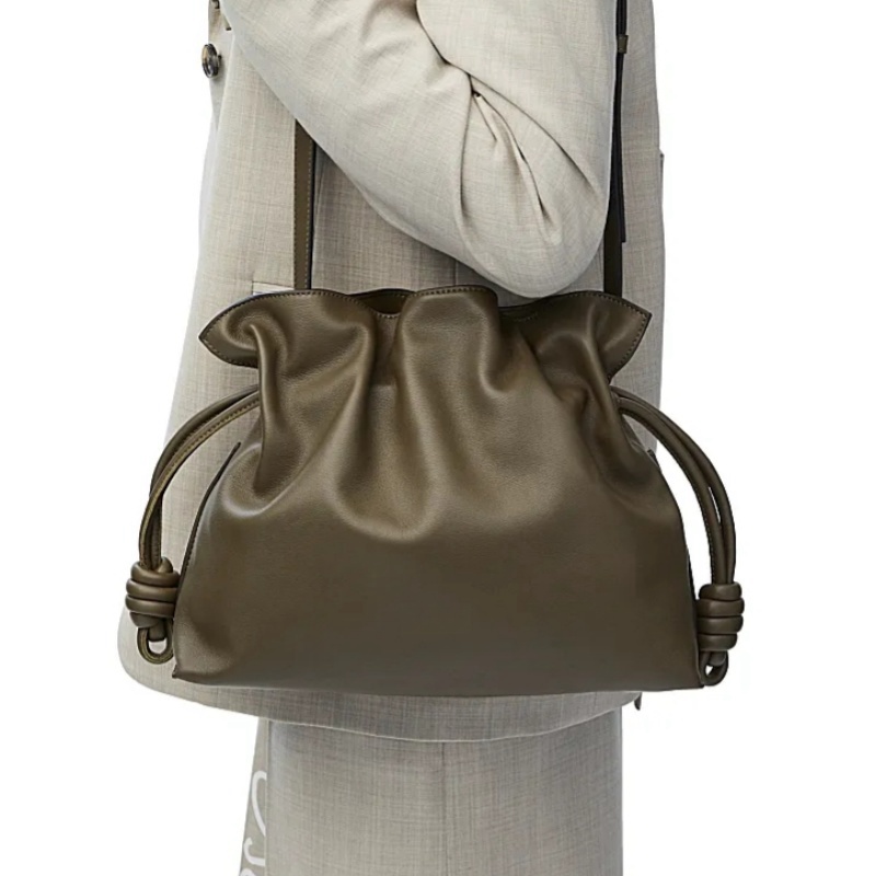 10A Napa beef Flamenco calf leather handbag crossbody drawstring casual bag Spanish brand