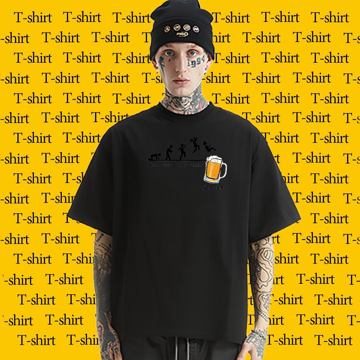 2024 Designer Mens T Shirts letter Tops Shirt 230g 100% Cotton Hip Hop Brand Custom Anime Breathable Short Sleeve Mens Tshirts
