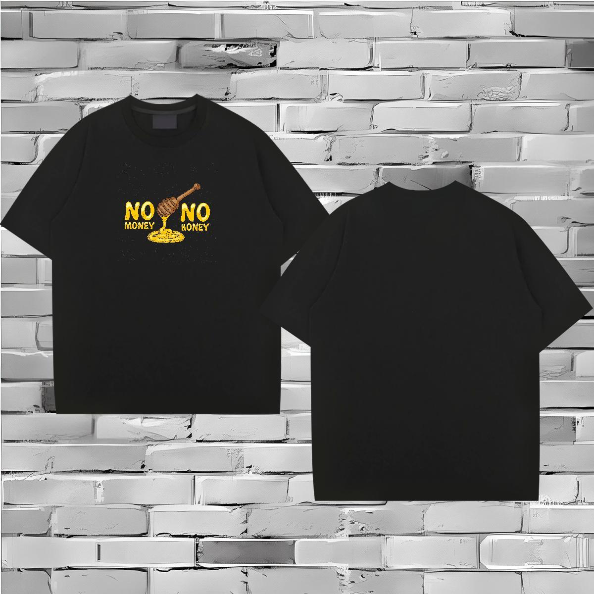 New T Shirt For Man letter Wear 100% Cotton 230g High Street Hip Hop High Quality Custom Printed Round Neck Short Sleeve Tshirt for Man Woman