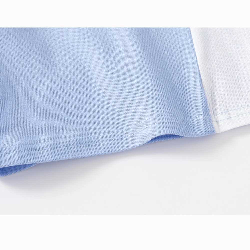 Baby boy summer polo shirt breathable childrens clothing collar striped T-shirt boy short sleeved shirt top W241223