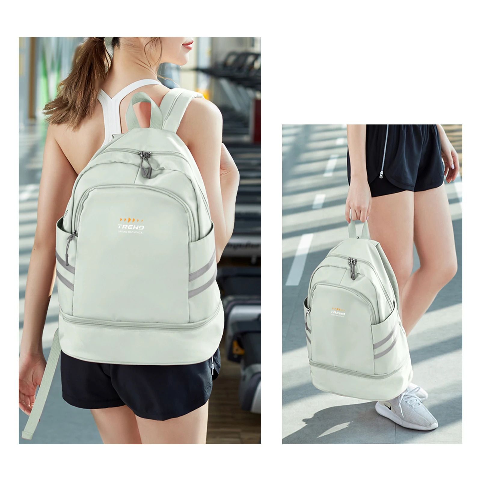 Female gym backpack with shoe company large female travel waterproof sports swimming yoga 240807