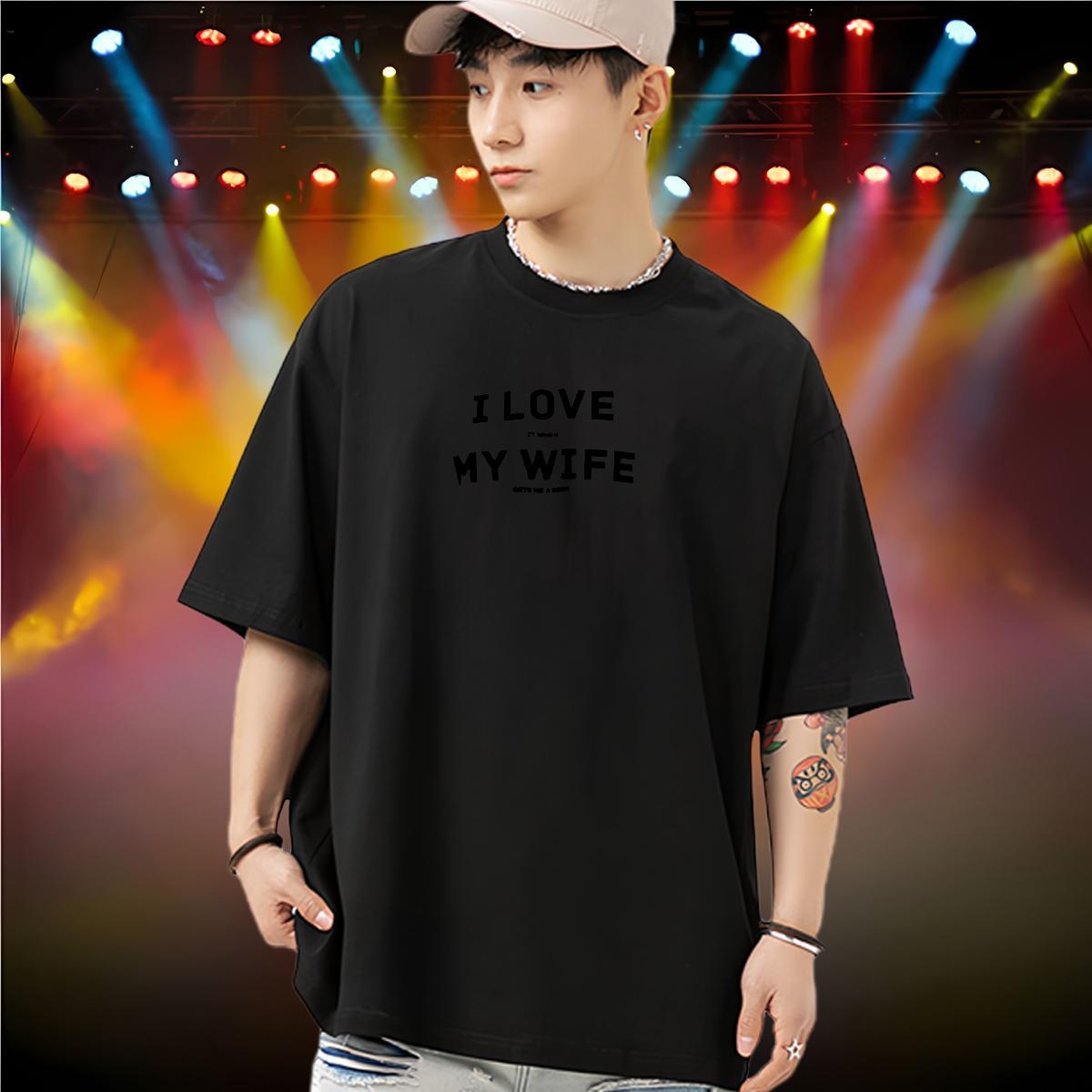 Stylist T-Shirts letter Tshirts 230g Cotton Street Casual Soft Custom Print Oversized Breathable Mens Tshirts