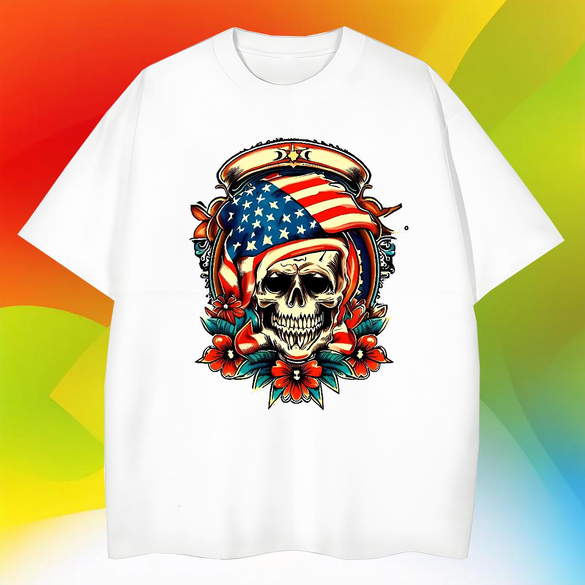 TOP Quality T shirt DarkSister 230g 100% Cotton Summer Casual O-Neck Short Sleeve Tshirt for Man Woman New Oversized 4XL Clothes