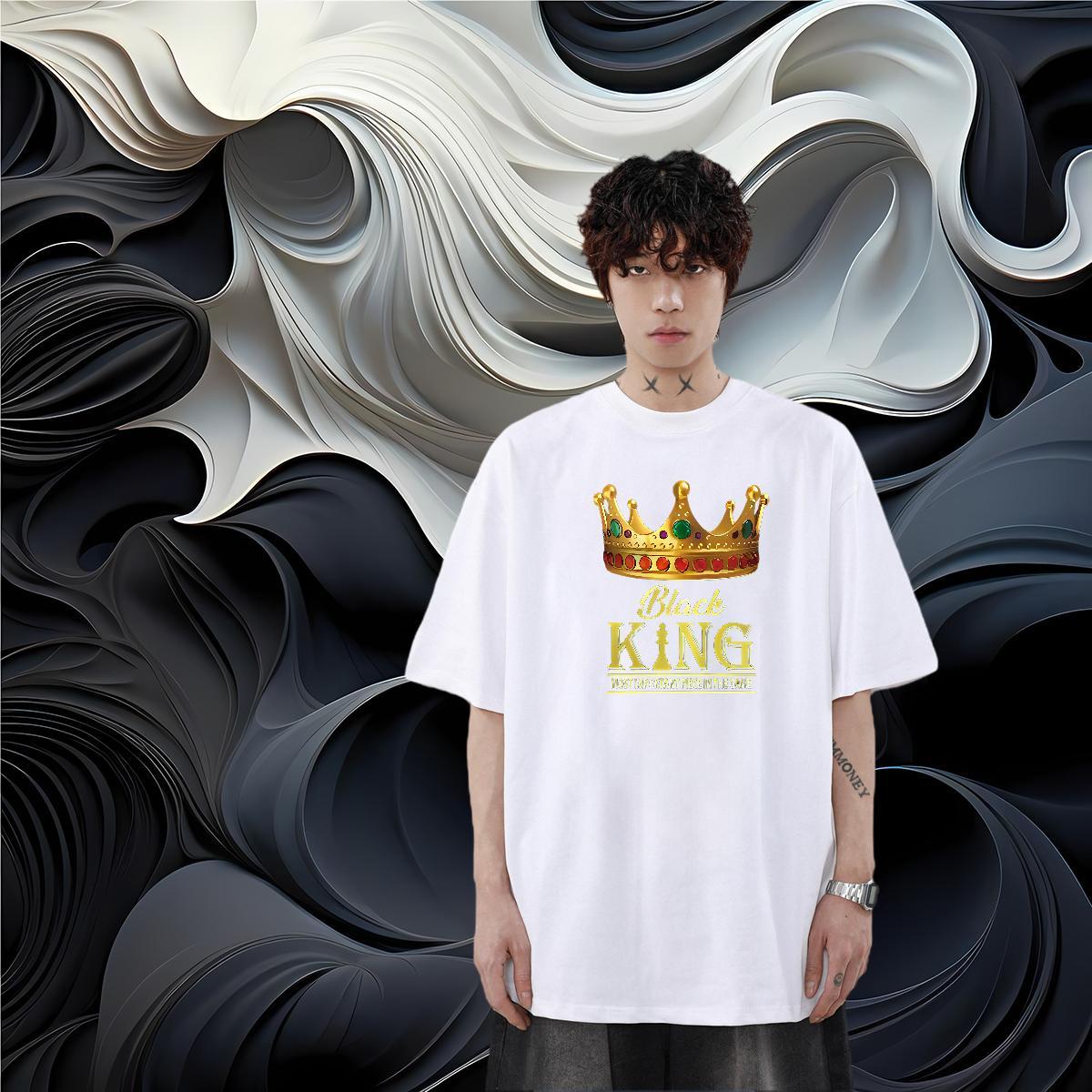 Designer T shirt letter Tees Shirts 100% Cotton 230g Anime Printing Street Loose Fit Plus Size Custom Short Sleeve Soft Men Clothes T-Shirt