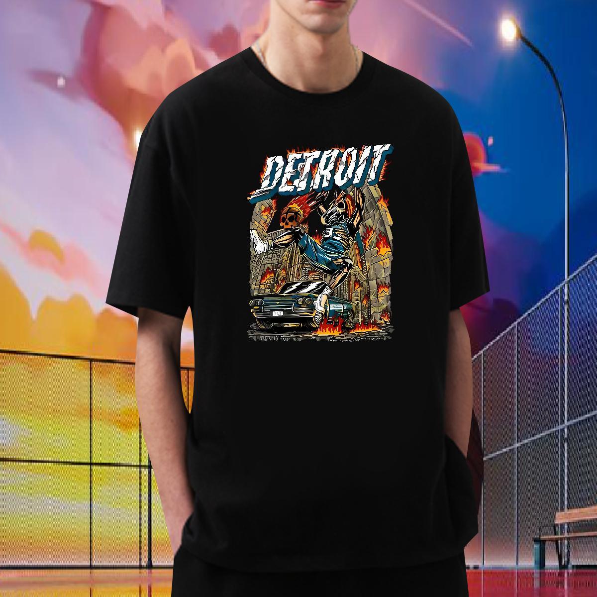 2024 Designer T shirt skull Tops 100% Cotton 230g Street Casual Classic Custom Print Plus Size Breathable Soft Men Tshirts