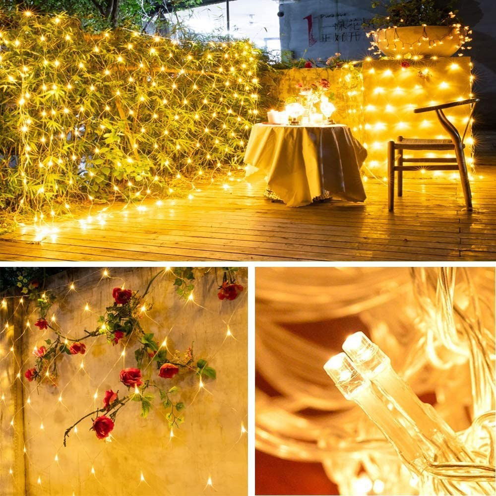 LED mesh lights, outdoor waterproof fishing net lights, low-voltage mesh flashing starry sky LED light string, Christmas tree decorative lights