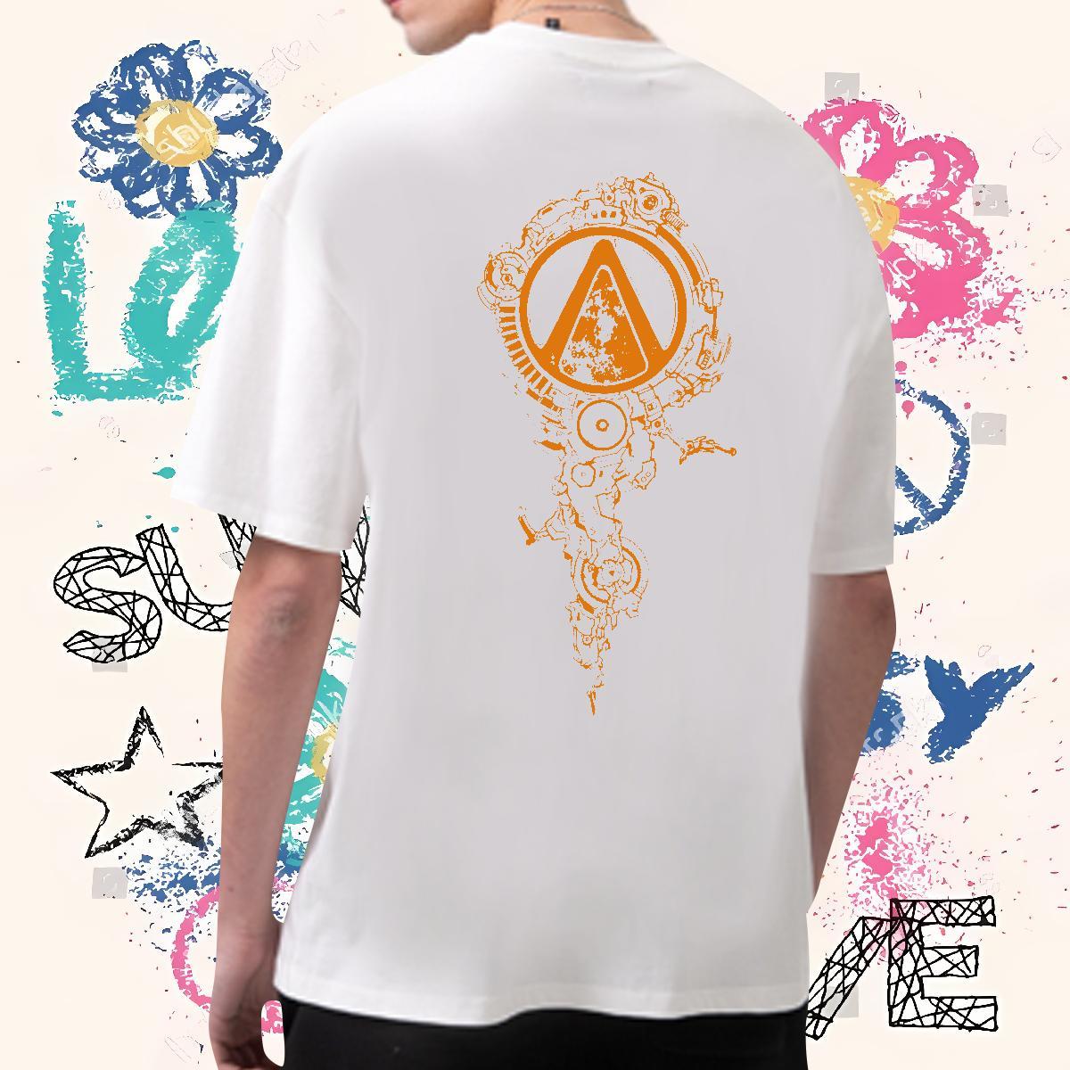 2024 DIY Mens T Shirts eye of the devil Tops Shirt 230g Pure Cotton Summer Casual Comfortable Custom Printing Breathable Crew Neck Couples T Shirts