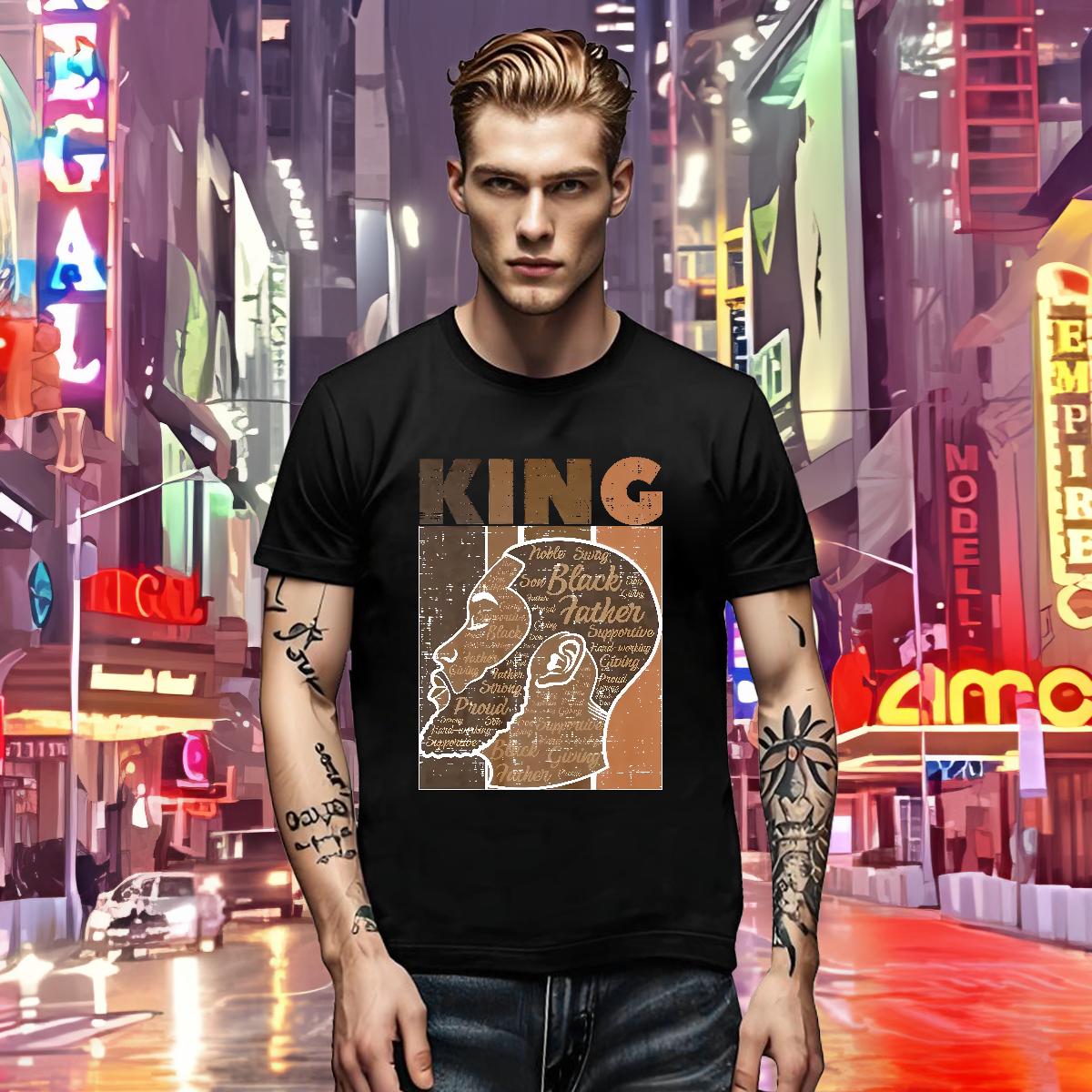 Popular T-Shirts for Men XH-730-W 230g 100% Cotton Street Casual Pure Cotton Mens Tshirts 2024 Summer Skull Tops