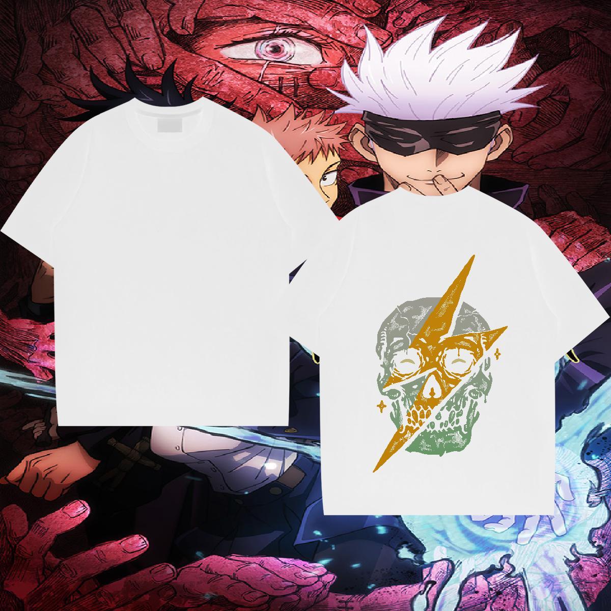 New Mens T Shirts skull Tshirts 230g Pure Cotton Street High Quality Plus Size Cartoon O-Neck Short Sleeve Men Tees