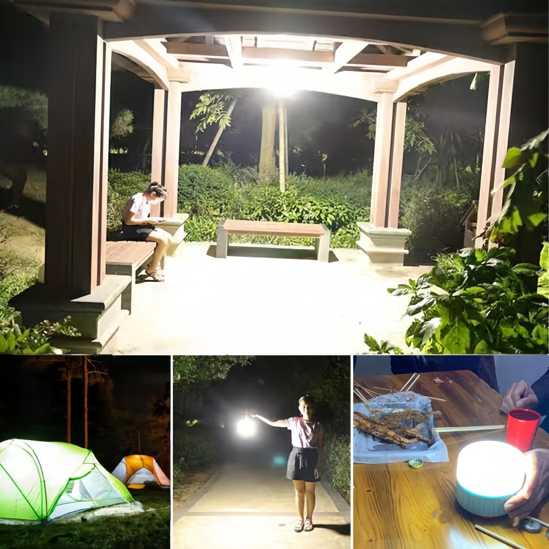 Emergency Solar Bubble Lanterns - Portable USB Rechargeable Lighting for Campsites & Markets