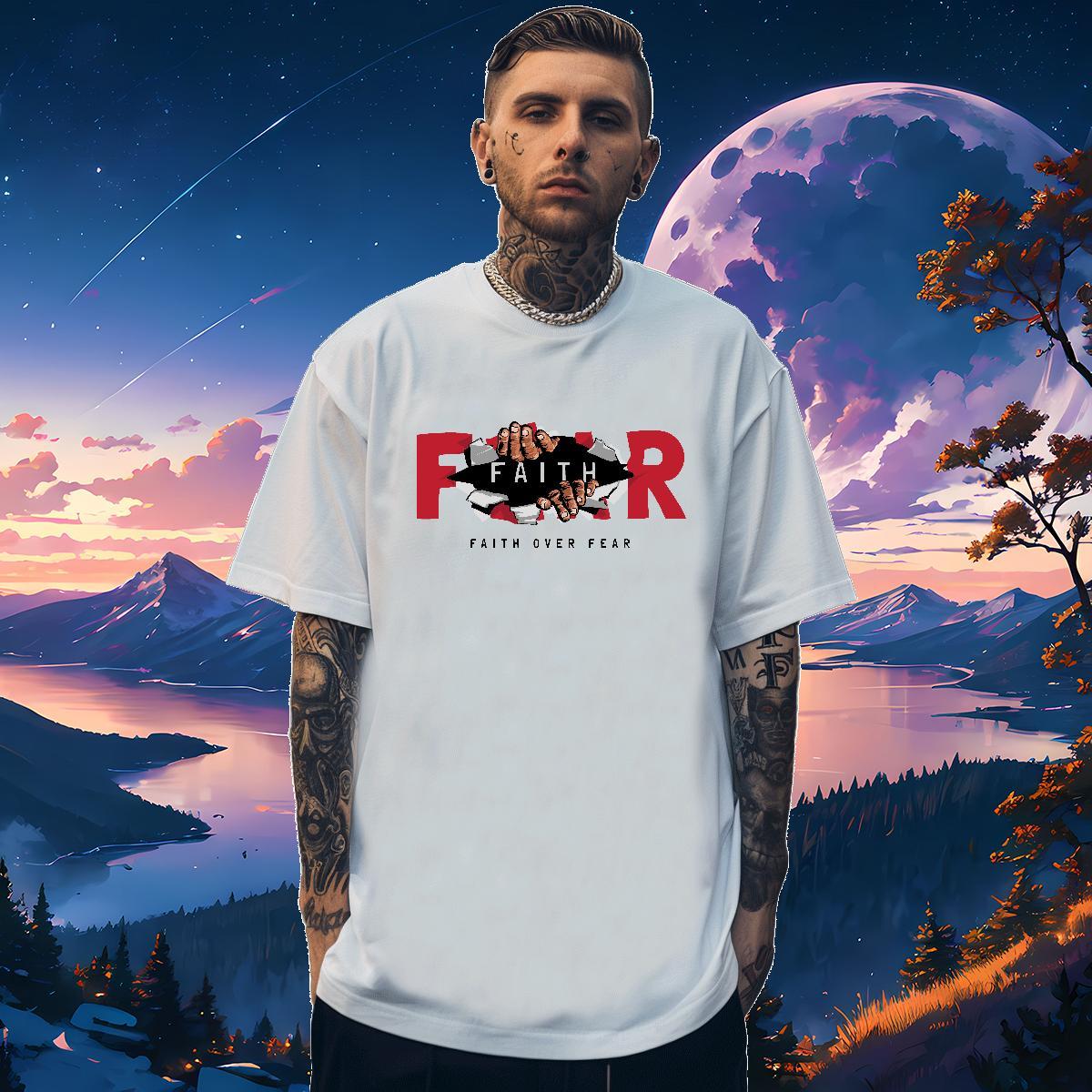 Fashion Designer T-Shirts for Men letter Tees Shirts 230g Cotton Outdoor Soft Skull Breathable Crew Neck Men Tshirts