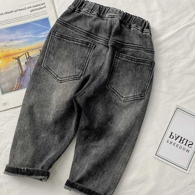 Jeans Boys Jean Pants Long Trousers Cotton 2024 Graceful Spring Autumn Babys Kids Pants Teenagers Outwear Childrens Clothing