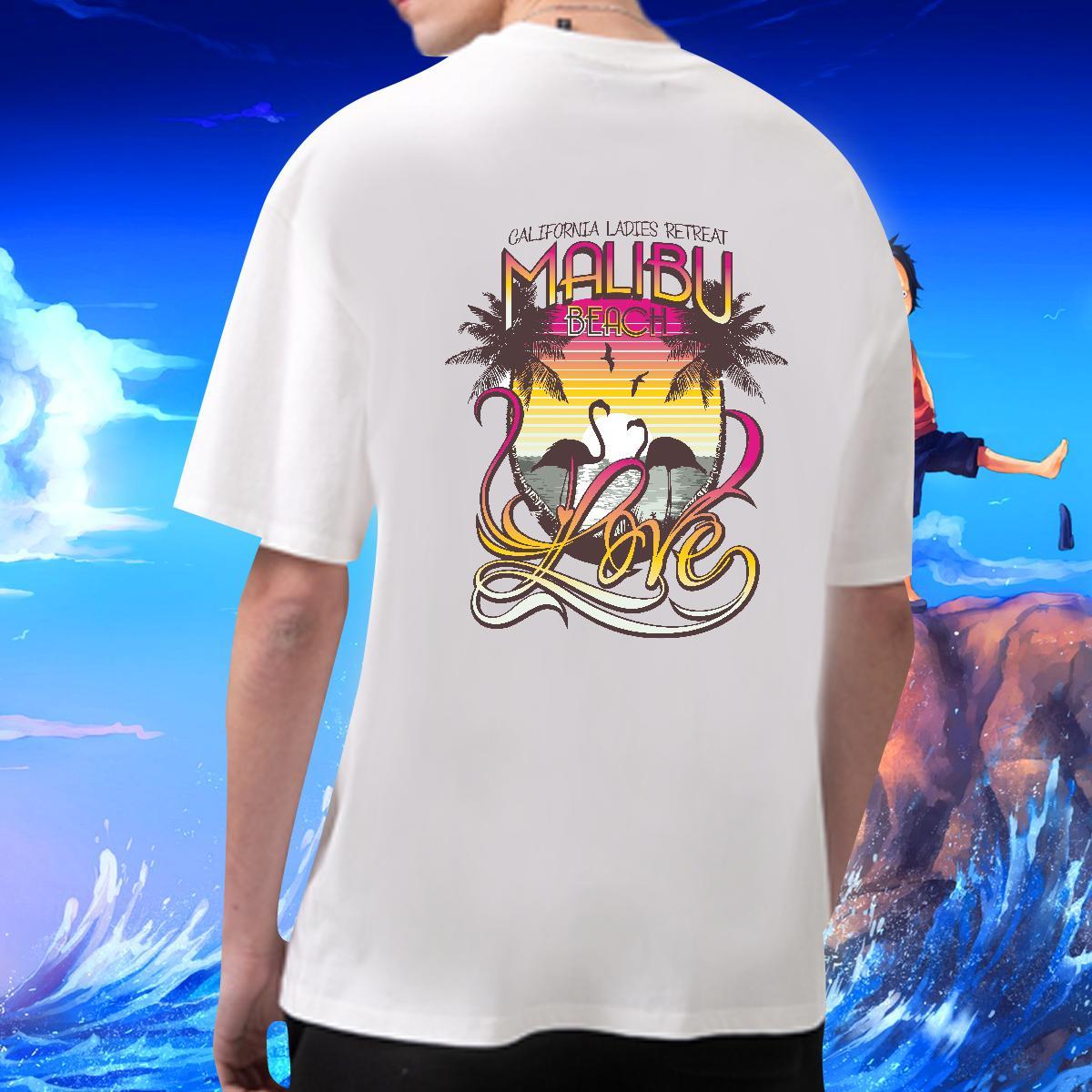 Fashion Man T Shirts beach Tops Tees 100% Cotton 230g Summer Casual Designer Plus Size Cartoon Crew Neck Tshirt for Man Woman