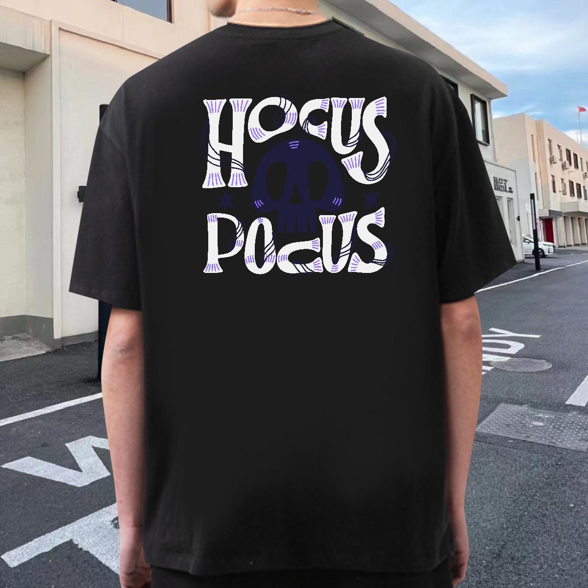 Casual New T shirt skull Tops 230g Cotton Daily Outfit Loose Plus Size Custom Pure Cotton Men Tees