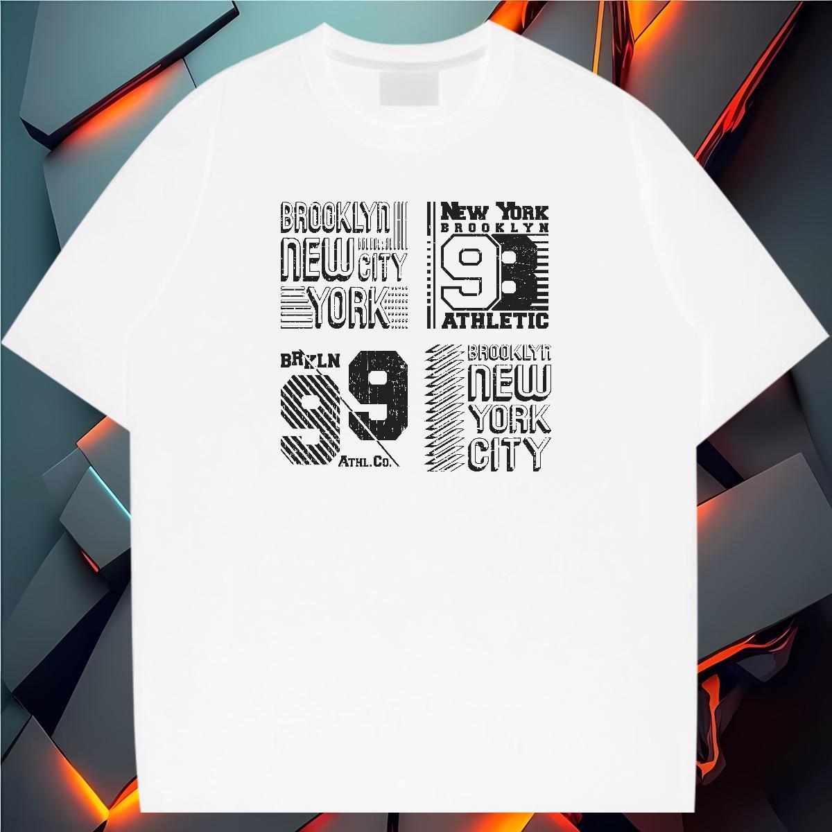 Factory Direct T shirt letter Polos 230g Pure Cotton Street wear Hip Hop Brand Graphic Breathable Crew Neck Men Clothes T-Shirt
