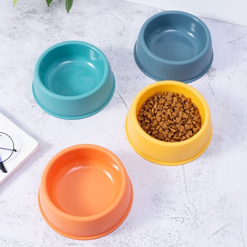 New slip and anti knock single water dog cat food bowl, pet supplies