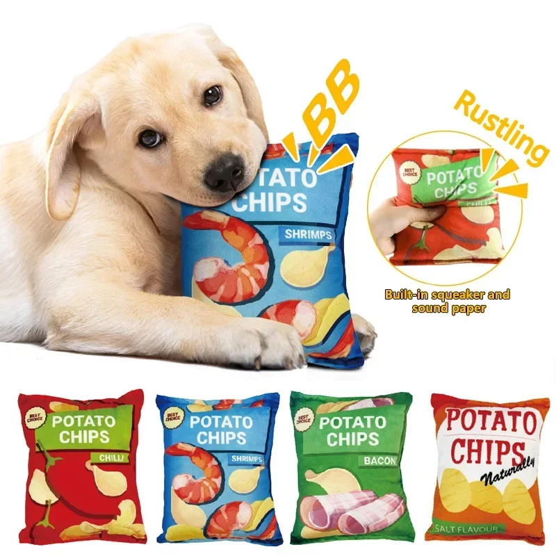 Dog Other Supplies Toys Crisps P Filled Pets Squeaky Chew Toy Bite-Resistant Sounding Paper For Small Medium Drop Delivery Ot2 ets aper