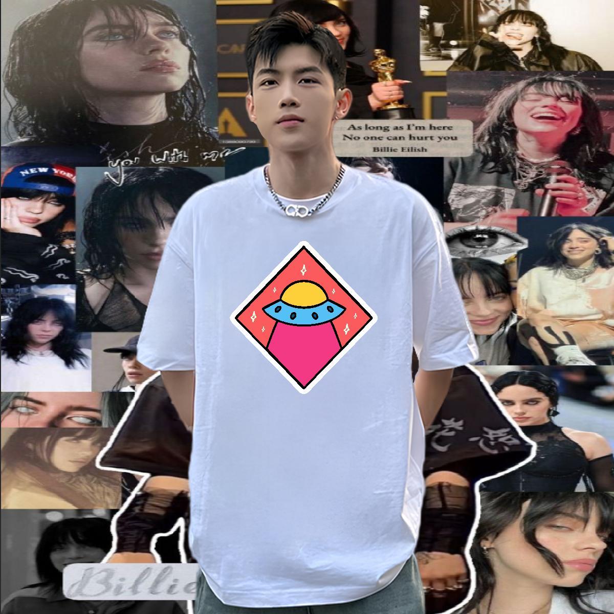 Casual New T Shirt For Man ET Wear 230g Pure Cotton Hip Hop Classic DIY Anime Breathable Men Tops Tees