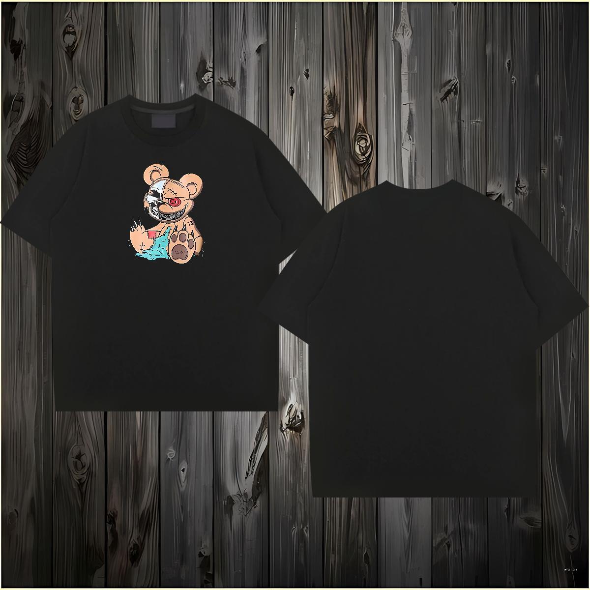 Designer Man T Shirts skull Tshirts 230g Cotton Daily Outfit Cool Design Skull Breathable Short Sleeve Men Tops Tees