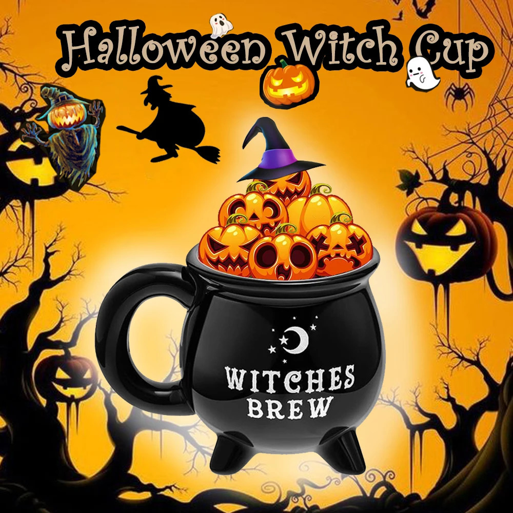 1 piece witch brewed coffee cup 350ml118oz ceramic water summer drink birthday gift 240806