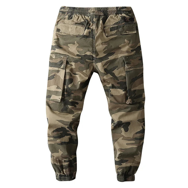 Camouflage Cargo Pants Men Casual Loose Sweatpant for Men High Quality Mens Joggers Drawstring Trousers 240806