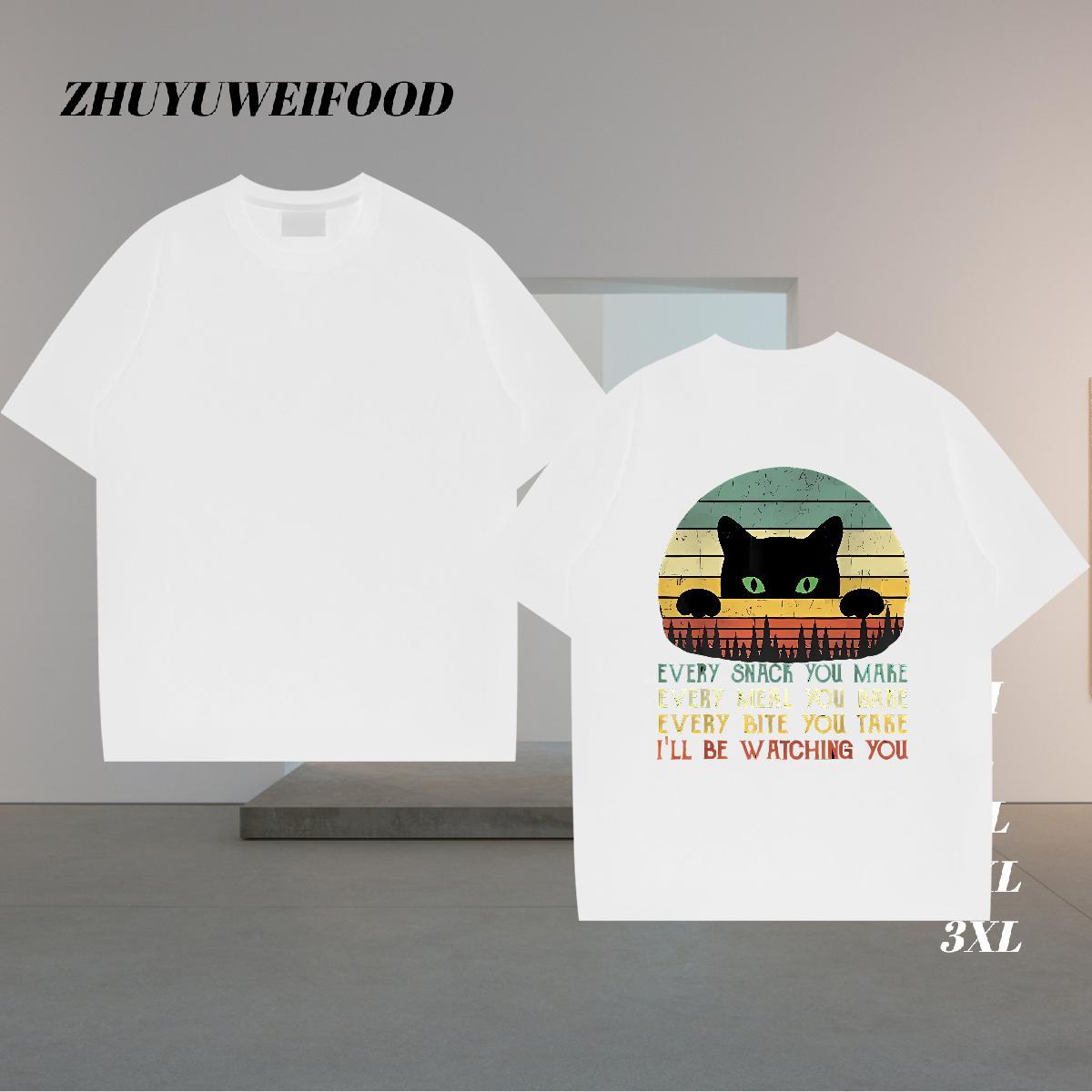 2024 Summer T shirt letter Tops Shirt 230g 100% Cotton Spring Summer Brand White Plus Size Crew Neck Men Tops Tees
