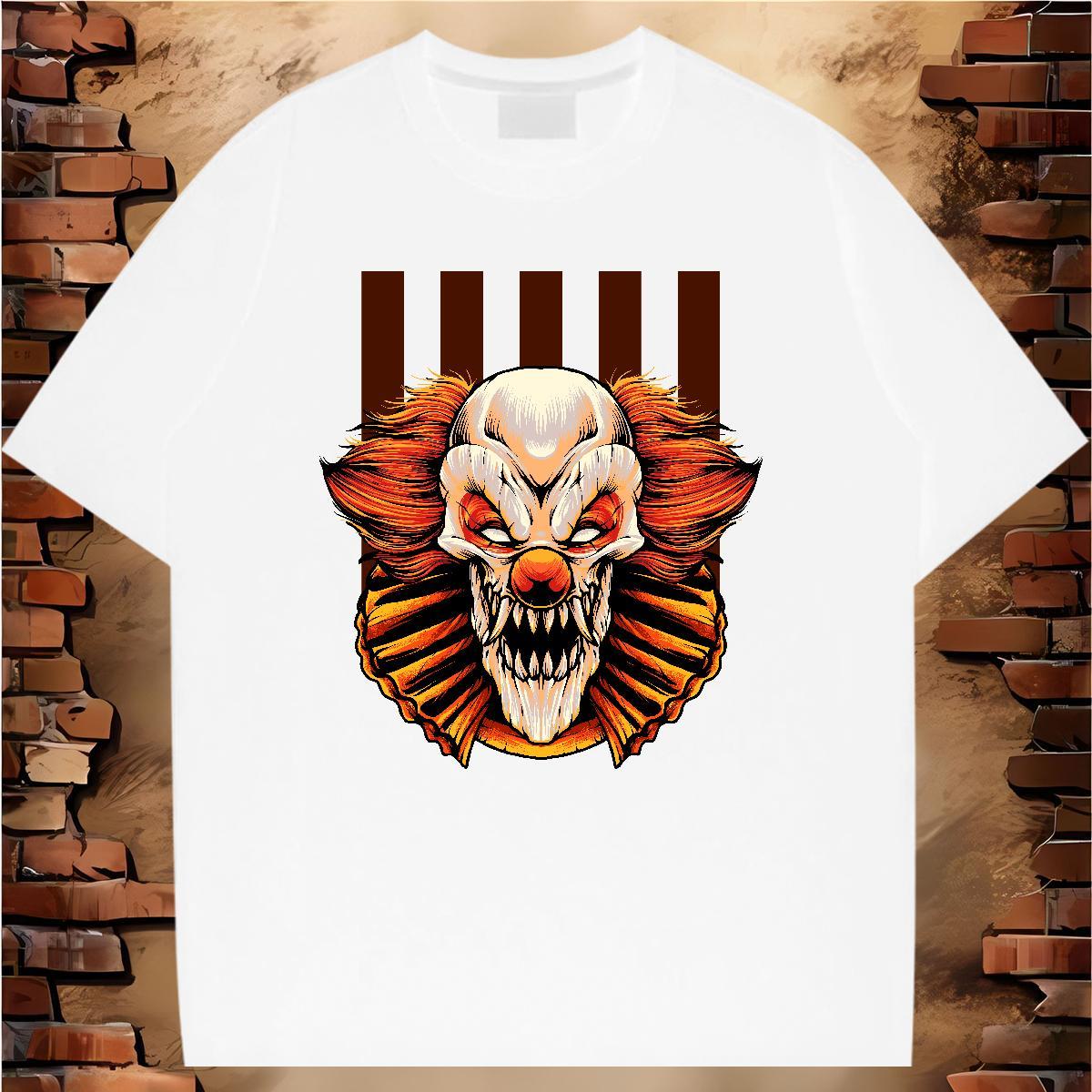 Brand T Shirts Men skull Wear 100% Cotton 230g Sports Casual Wholesale Customized Print O-Neck Short Sleeve Tshirts