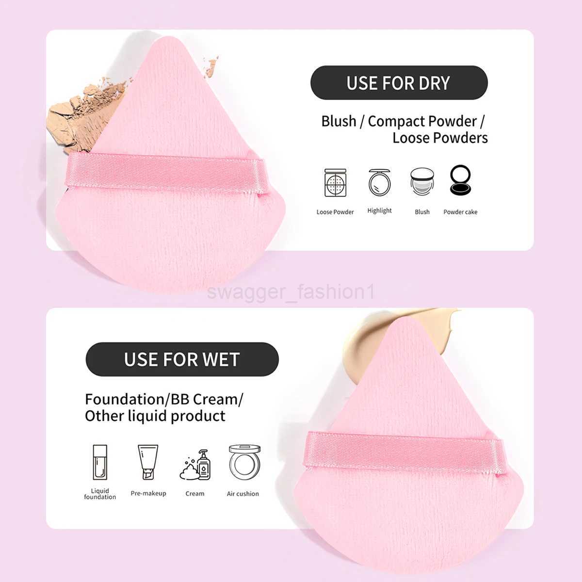 MAANGE 20PCS Makeup Brush Cushion Puff Set Pink Kabuki Foundation Powder Concealer Eyeshadow Eyebrow Brushes Mini Triangle PuffXJ240807