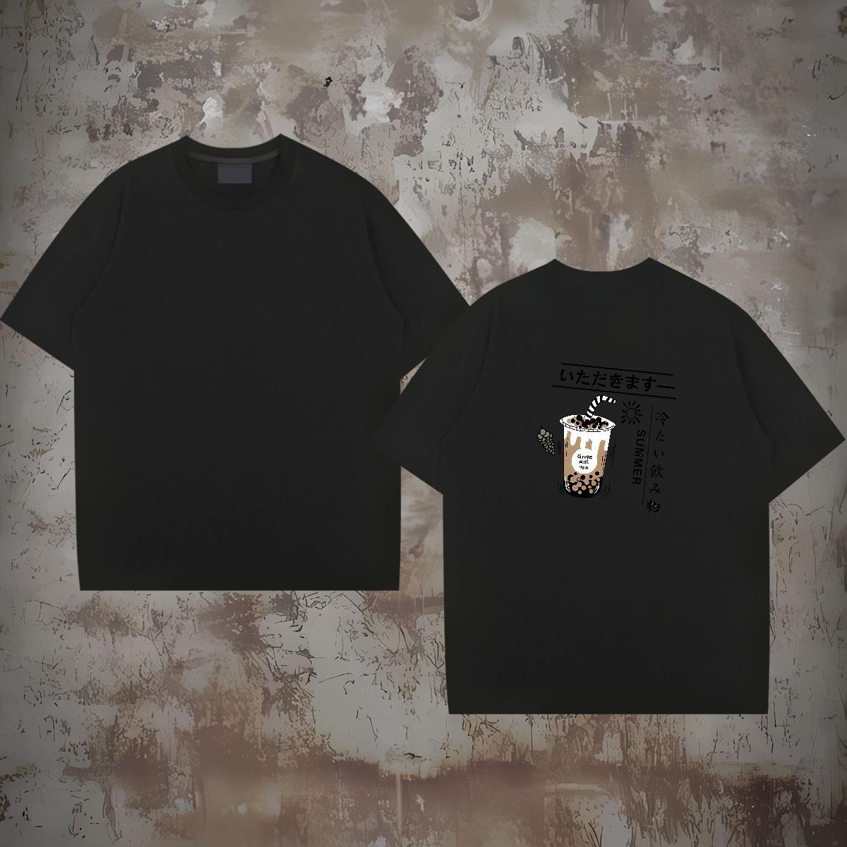 Brand T Shirts Men letter Top Tees 230g Pure Cotton Casual Beach Comfortable Oversized 4XL Breathable Soft Mens Tshirts
