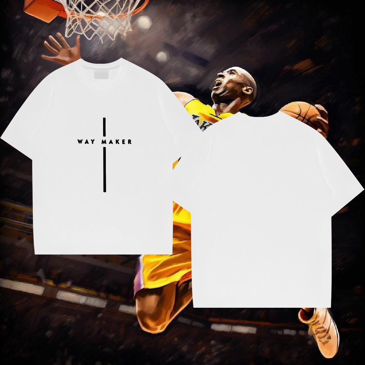 New Arrival T-Shirts letter Tshirts 230g Cotton Spring Summer Loose Cartoon Printing L-4XL Breathable Soft Men Tees