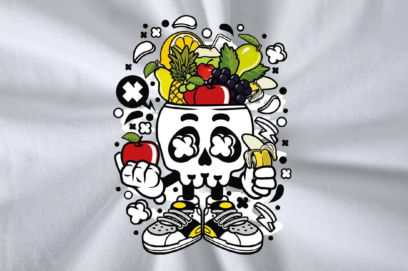 Custom Man T Shirts skull Tee Shirt 230g 100% Cotton Street Casual TOP Quality Floral Print Breathable Short Sleeve Men Tshirts
