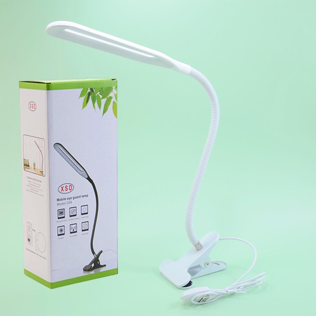Bedroom Bedside Lamp Student Reading Light On Desk Lamp for Office Use Durable Material with Adjustable Angle