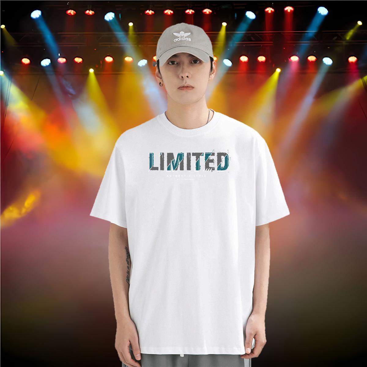 Casual New Mens T Shirts letter Tops Shirt 230g Pure Cotton Hip Hop Street Wholesale Cartoon Printing L-4XL Crew Neck Men Clothes T-Shirt