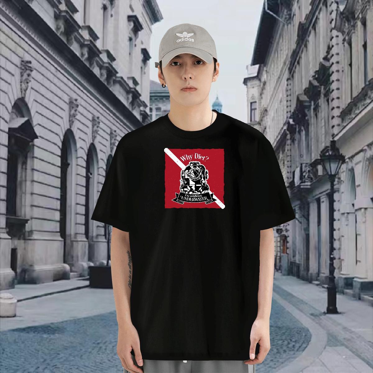 Wholesale T-Shirts for Men camera Tee Shirt 230g Pure Cotton Beach Unisex White Plus Size Breathable Short Sleeve Men Tshirts