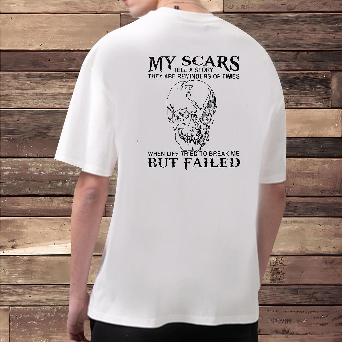 New T Shirt For Man skull Wear 230g Cotton Sports Casual Wholesale Cartoon Print Breathable Soft Men Tees